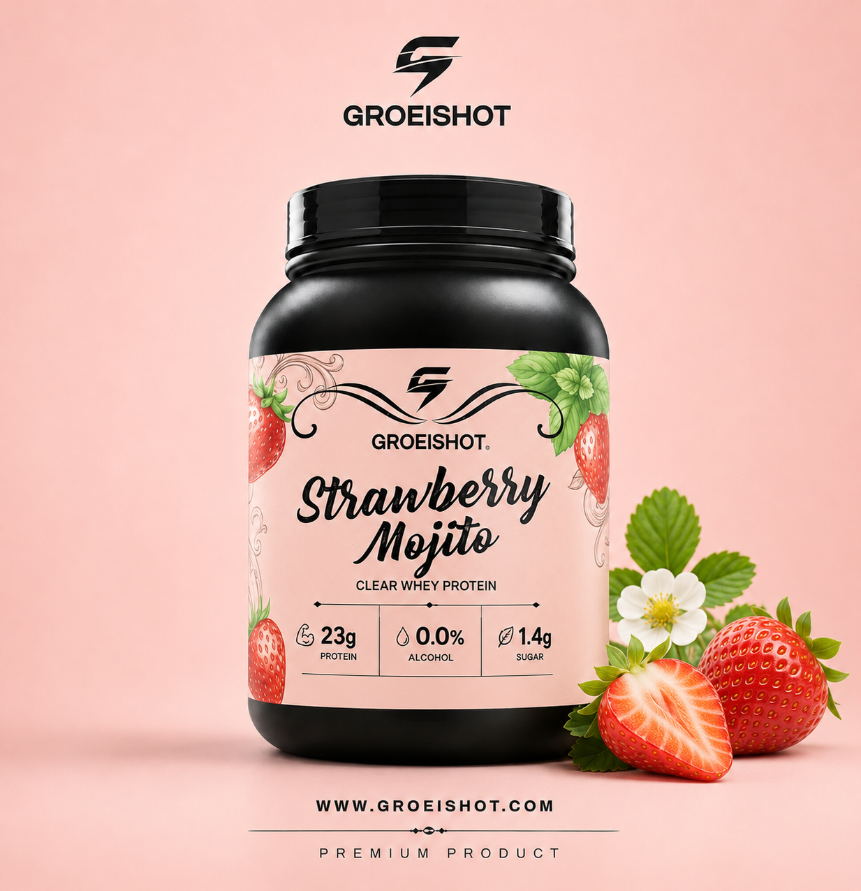 Clear Whey Strawberry Mojito (vernieuwd receptuur)